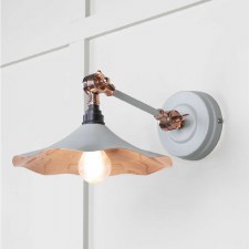 From The Anvil Flora Wall Light Birch With Smooth Copper Interior