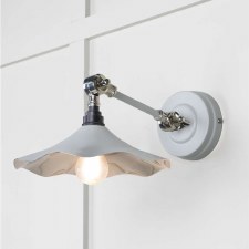 From The Anvil Flora Wall Light Birch With Smooth Nickel Interior