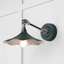 From The Anvil Flora Wall Light Dingle With Smooth Nickel Interior