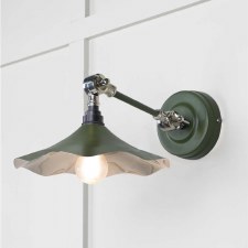 From The Anvil Flora Wall Light Heath With Smooth Nickel Interior