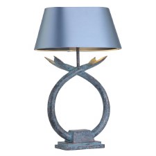 David Hunt Fluke Table Lamp Base Verdigris
