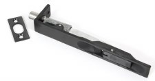 From The Anvil Flush or Sliding Door Bolt 6" Black