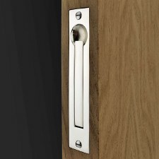 Heavy Duty Flush Edge Pull for Sliding Doors Polished Nickel