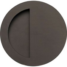 Heritage Half Moon Flush Door Pull C1845 Matt Bronze Heritage Half Moon Flush Door Pull C1845 Matt Bronze
