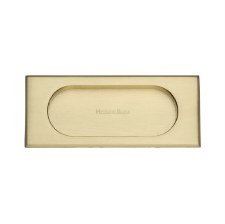 Heritage Flush Pull Handle C1850 105 Satin Brass