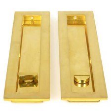 From The Anvil Flush Rectangle Bathroom Pull Plain 250mm Polished Brass From The Anvil Flush Rectangle Bathroom Pull Plain 250mm Polished Brass
