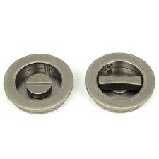 From The Anvil Flush Round Bathroom Pull Plain 60mm Pewter From The Anvil Flush Round Bathroom Pull Plain 60mm Pewter
