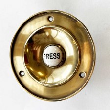 Foley Bell Push Renovated Brass