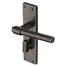 Heritage Fountain Bathroom Door Handle RPW23930 Rustic Pewter