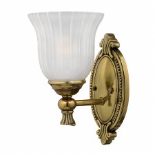 Hinkley Francoise Bathroom Single Wall Light Burnished Brass