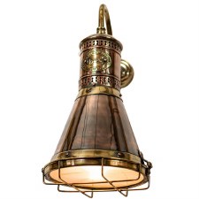 Freighter Wall Light Renovated Brass