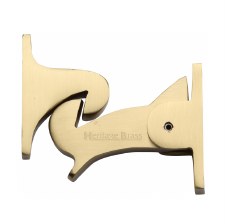 Heritage Gravity Door Latch V1074 Satin Brass