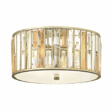 Hinkley Gemma Flush Ceiling Light Silver Leaf Hinkley Gemma Flush Ceiling Light Silver Leaf