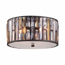 Hinkley Gemma Flush Ceiling Light Vintage Bronze