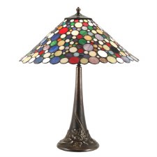 Large Floral Art Nouveau Table Lamp