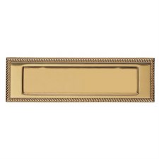 Prima Brass PB01B Letter Plate 254mm x 96mm Polished Brass Lacquered