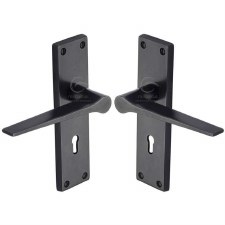 Heritage Gio Lock Door Handle RDB41800 Rustic Dark Bronze Heritage Gio Lock Door Handle RDB41800 Rustic Dark Bronze