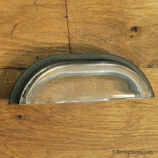 Glass Cup Drawer Pull Handle Bronze Large