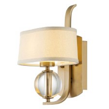 Quoizel Gotham Wall Light Brushed Brass