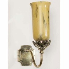 Gothic Wall Light, Light Antique Brass