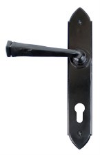 From The Anvil Gothic Multipoint Lock Door Handles Black 92mm