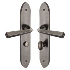 Heritage Grafton Bathroom Door Handle RPW4430 Rustic Pewter