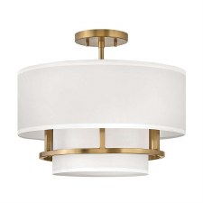 Hinkley Graham Medium Duo-Mount Pendant Lacquered Brass