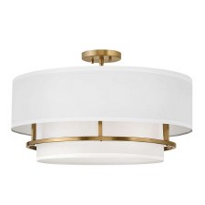 Hinkley Graham Large Duo-Mount Pendant Lacquered Brass