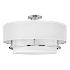 Hinkley Graham Large Duo-Mount Pendant Polished Nickel
