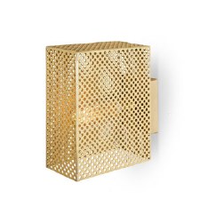 Molfetta Grid Wall Light Brass