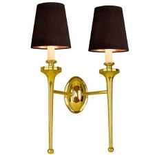 Grosvenor Double Bathroom Wall Light Polished Brass Unlacq