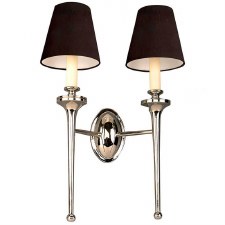 Grosvenor Double Wall Light Nickel