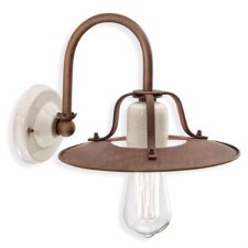 Ferroluce Wall Light C1430 Craquele