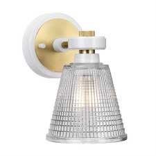 Elstead Gunnislake Bathroom Wall Lt White & Antique Brass Elstead Gunnislake Bathroom Wall Lt White & Antique Brass