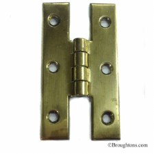 H Hinge Polished Brass 64mm H Hinge Polished Brass 64mm