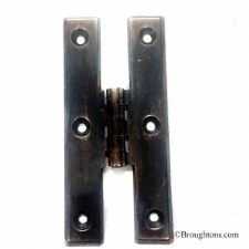 H Hinge Antique Brass 89mm H Hinge Antique Brass 89mm
