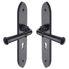 Heritage Hadley Lock Door Handle RDB4700 Rustic Dark Bronze Heritage Hadley Lock Door Handle RDB4700 Rustic Dark Bronze