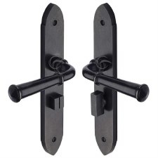 Heritage Hadley Bathroom Door Handle RDB4730 Rustic Dark Bronze