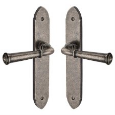 Heritage Hadley Latch Door Handle RPW4710 Rustic Pewter