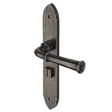 Heritage Hadley Bathroom Door Handle RPW4730 Rustic Pewter