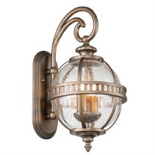 Kichler Halleron Small Outdoor Wall Light Burnished Bronze