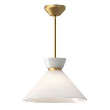 Alora Mood Halston Single Pendant Light Brushed Gold