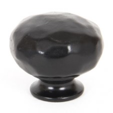 From The Anvil Hammered Knob Black Small