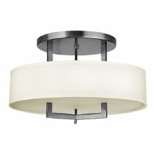 Hinkley Hampton Semi Flush Light Antique Nickel