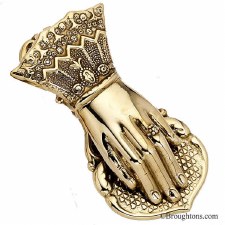 Hand Paper Clip Large Brass
