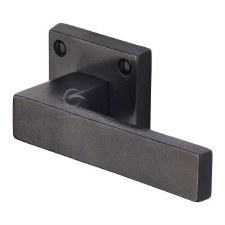 Heritage Harwood Square Rose Door Handle RDB5410 Rustic Dark Bronze Heritage Harwood Square Rose Door Handle RDB5410 Rustic Dark Bronze