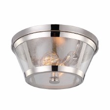 Feiss Harrow Flush Light Polished Nickel Feiss Harrow Flush Light Polished Nickel
