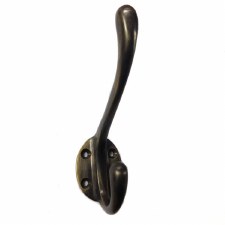 Croft Hat & Coat Hook Antique Brass Unlacquered