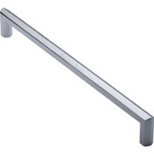 Heritage Hex Door Pull Handle V1473 480mm Polished Chrome