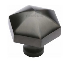 Heritage Hexagon Cabinet Knob C2238 Matt Bronze